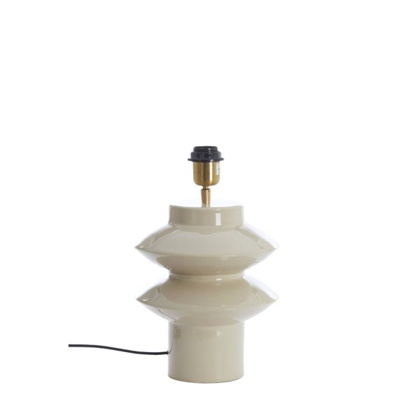 Petch 26cm Greige lampefot Fra Light & Living - 
