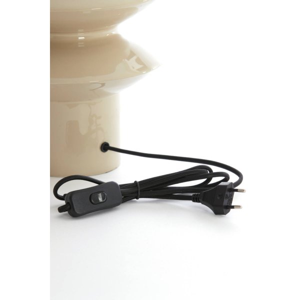 Petch 26cm Greige lampefot Fra Light & Living - 