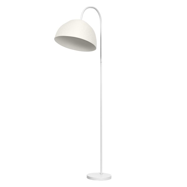 Camel Bell Hvit gulvlampe Fra Ledvance - Den dekorative papirskjermen gir en fin spredning av lys i rommet.