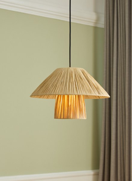 Bamboo Paper Hut Ø40 Natur Taklampe Fra Osram - Den naturliga formgivningen och det naturliga materialet g&ouml;r att den passar in i n&auml;stan alla hem och stilar.