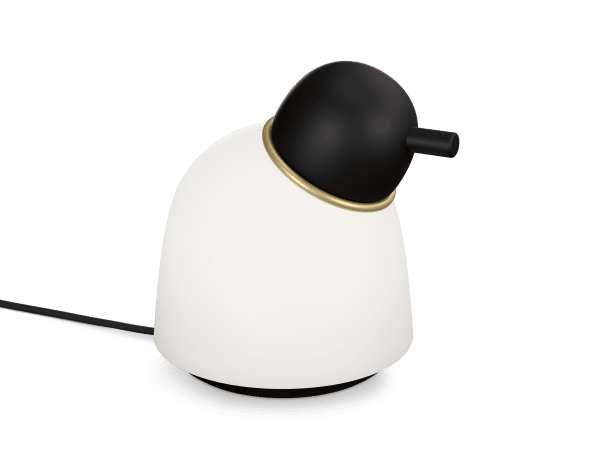 Bird 22cm Sort/messing bordlampe Fra Belid - 