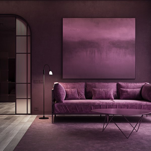 Cut Svart gulvlampe Fra Herstal - En gulvlampe som harmonisk kombinerer b&aring;de design og funksjonalitet.