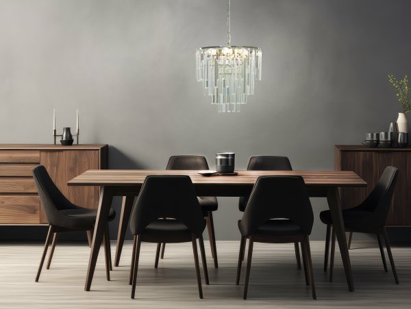 Strati Ø45 Krom krystall Fra Aneta Lighting - Strati er en moderne krystalllysekrone med et storsl&aring;tt og eksklusivt uttrykk som vil tiltrekke seg oppmerksomhet.