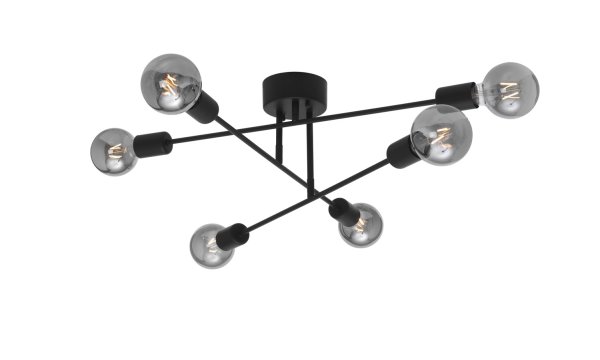 Baton 68cm Svart plafond Fra Cottex - Baton er en moderne taklampe som ikke bare sprer et behagelig lys i rommet, men ogs&aring; fungerer som en stilig interi&oslash;rdetalj.