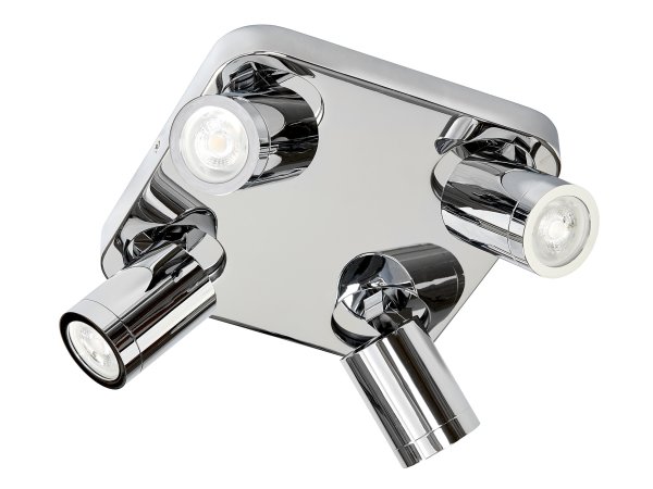 Torsö 24cm Krom baderomslampe Fra Armaturhantverk - Spotlighten har en IP44-klassifisering, noe som betyr at den er trygg og holdbar for våre trommelmiljøer.