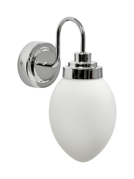 Garpen 30cm Krom baderomslampe Fra Armaturhantverk - Med sin IP44-klassifisering er den perfekt for stuer og trygg å bruke på badet ditt.