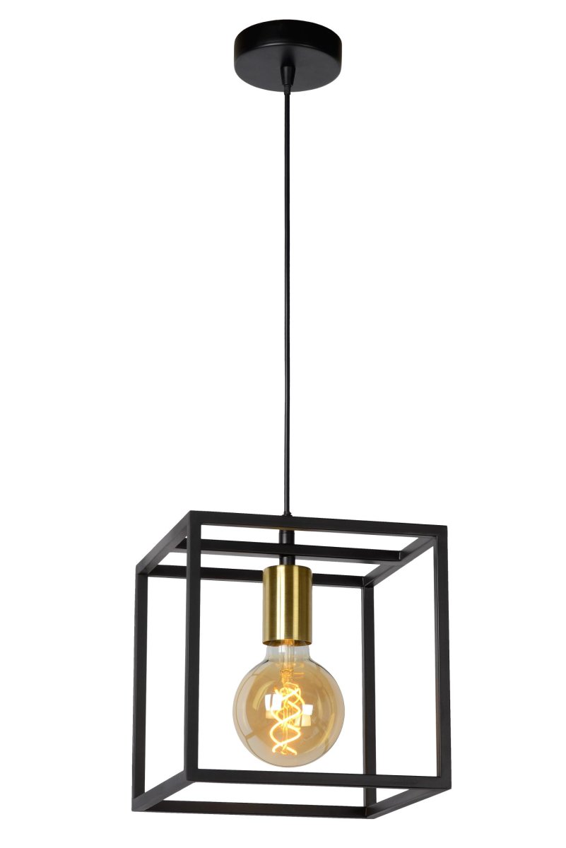 Ruben 22cm Svart Taklampe Fra Lucide -  Unike produktegenskaper:Passer for bruk med LED-lyskilderDenne lampen er høydejusterbarLett å koble til en dimmer (ekskl.