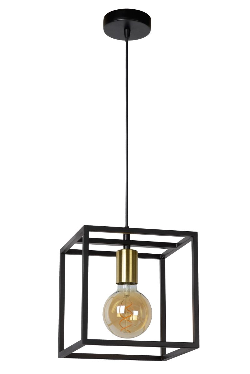 Ruben 22cm Svart Taklampe Fra Lucide -  Unike produktegenskaper:Passer for bruk med LED-lyskilderDenne lampen er høydejusterbarLett å koble til en dimmer (ekskl.