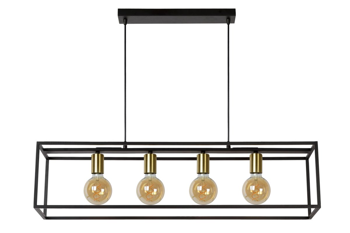 Ruben 92cm Svart Taklampe Fra Lucide - Fra en rustikk eller industriell stil til et skandinavisk hjem &ndash; Pendellampen Ruben passer overalt.