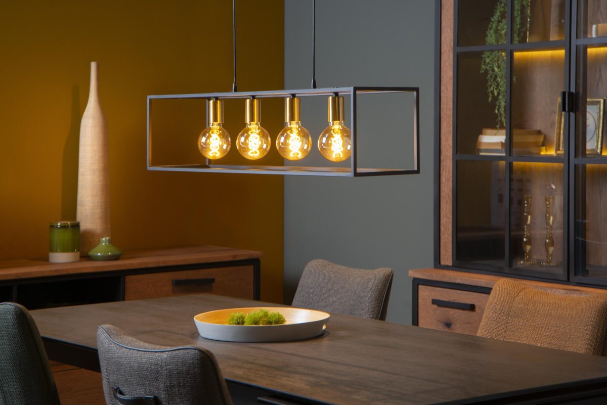 Ruben 92cm Svart Taklampe Fra Lucide - Fra en rustikk eller industriell stil til et skandinavisk hjem &ndash; Pendellampen Ruben passer overalt.