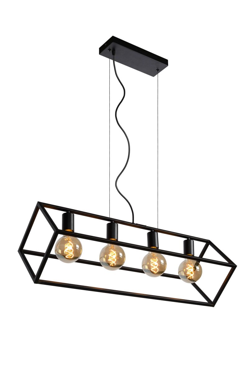 Fabian 80cm Svart Taklampe Fra Lucide - Unike produktegenskaper:Passer for bruk med LED-lyspærerDenne lampen er justerbar og uttrekkbarLett å koble til en dimmer (ekskl.