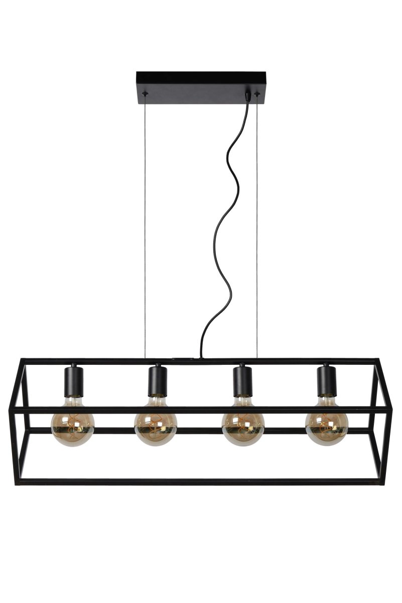 Fabian 80cm Svart Taklampe Fra Lucide - Unike produktegenskaper:Passer for bruk med LED-lyspærerDenne lampen er justerbar og uttrekkbarLett å koble til en dimmer (ekskl.