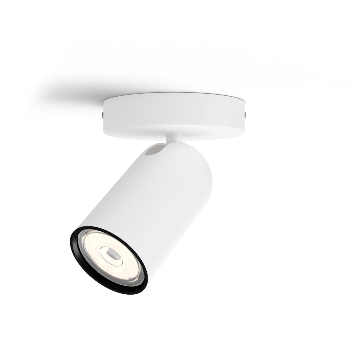 Pongee Hvit spotlight Fra Philips - Lampen kan monteres både i taket og på veggen, noe som gir fleksibilitet for ulike behov og miljøer.
