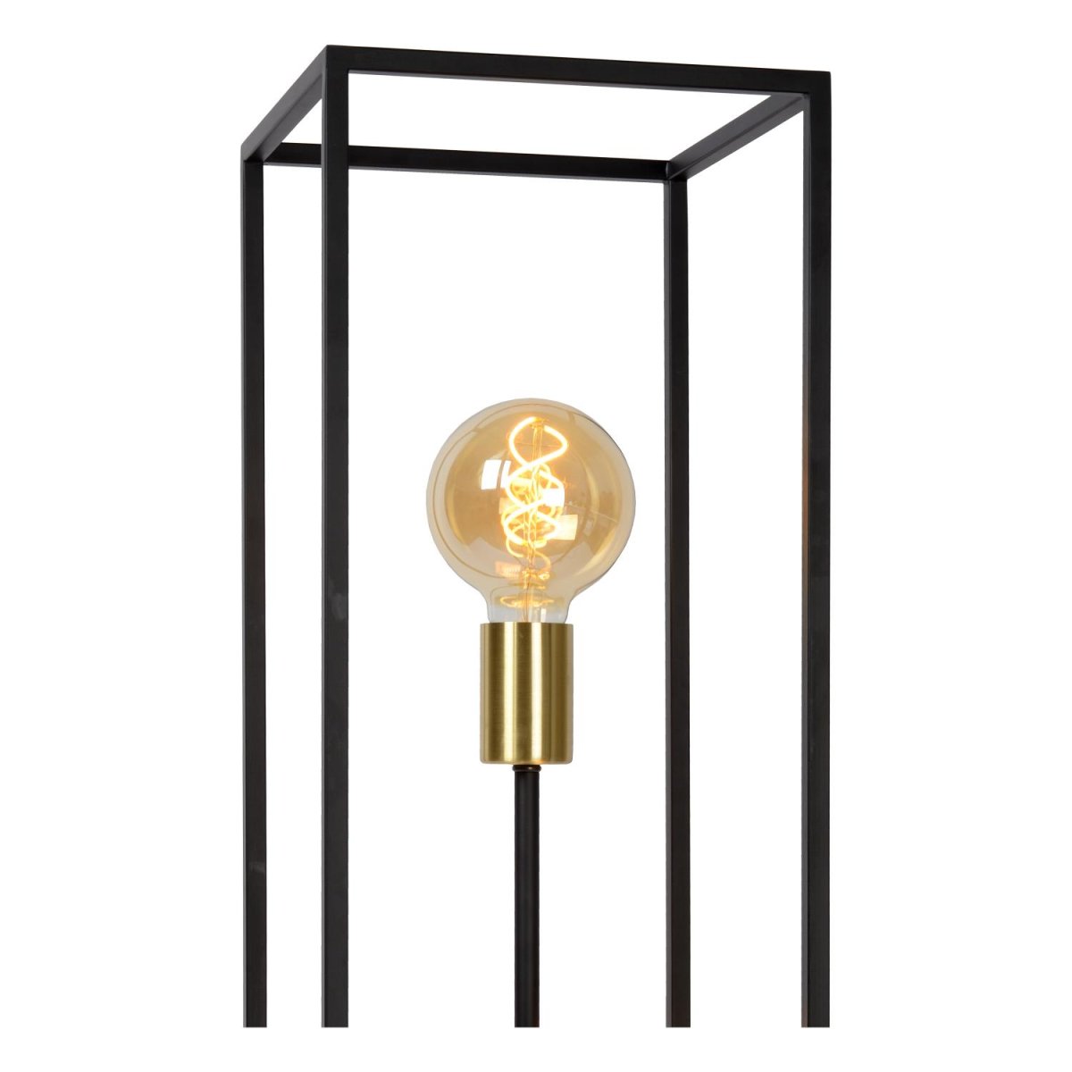 Ruben Svart gulvlampe Fra Lucide - En gulvlampe kan virkelig gjøre inntrykk, og det er akkurat det Ruben gjør med sitt enkle, moderne design.