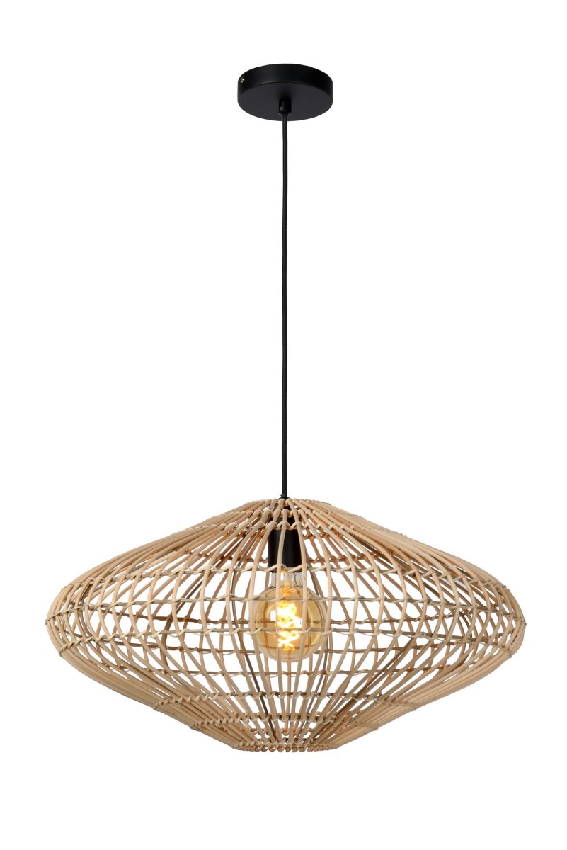 Magali Ø56 Natur Taklampe Fra Lucide - Det er den perfekte kronen for stuen eller spisestuen for &aring; skape atmosf&aelig;ren du er ute etter.