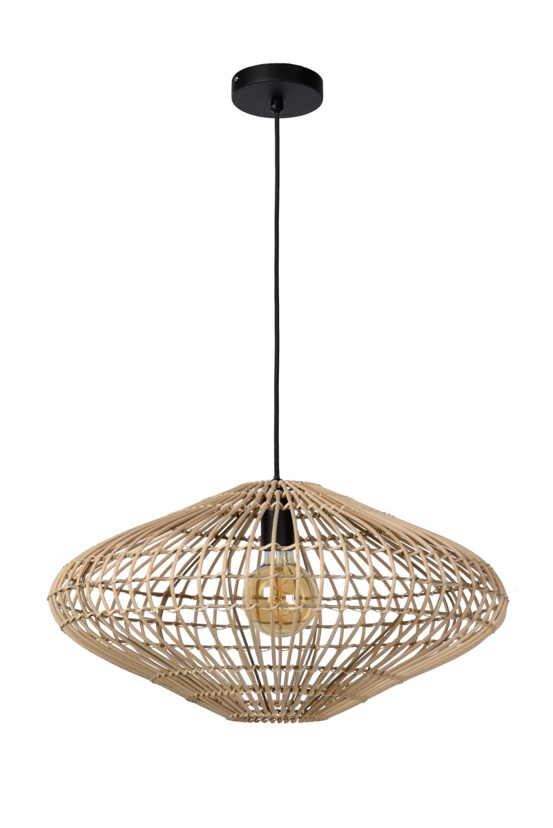 Magali Ø56 Natur Taklampe Fra Lucide - Det er den perfekte kronen for stuen eller spisestuen for &aring; skape atmosf&aelig;ren du er ute etter.
