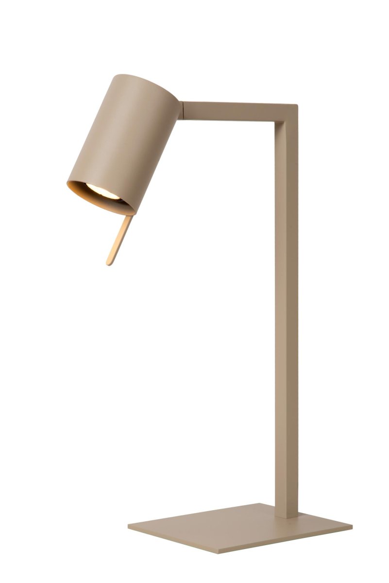 Lesley 50cm Taupe skrivebordslampe Fra Lucide - Lesleys elegante design gir et trendy og sofistikert inntrykk.