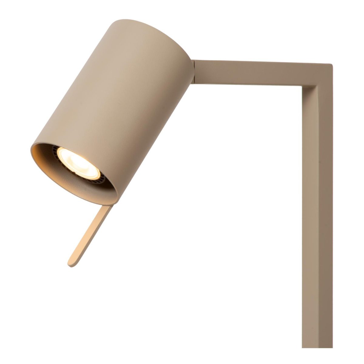 Lesley 50cm Taupe skrivebordslampe Fra Lucide - Lesleys elegante design gir et trendy og sofistikert inntrykk.