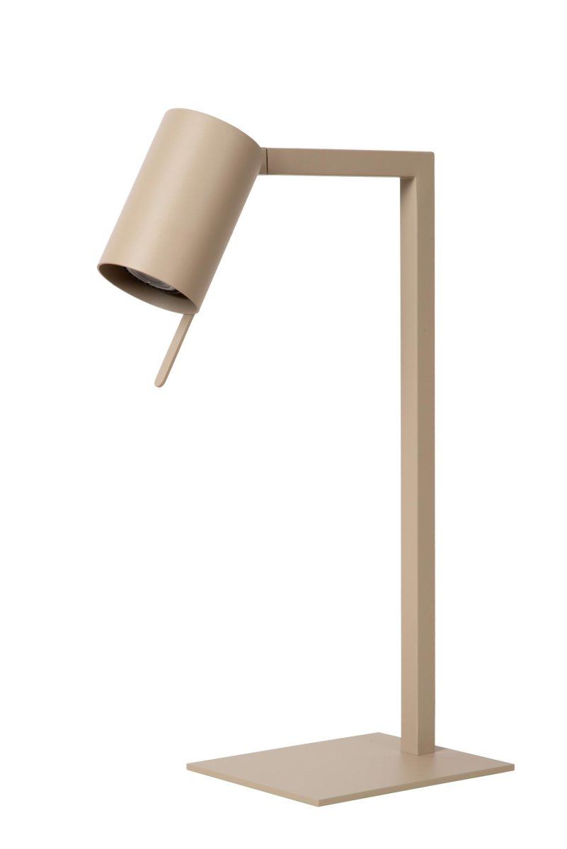 Lesley 50cm Taupe skrivebordslampe Fra Lucide - Lesleys elegante design gir et trendy og sofistikert inntrykk.