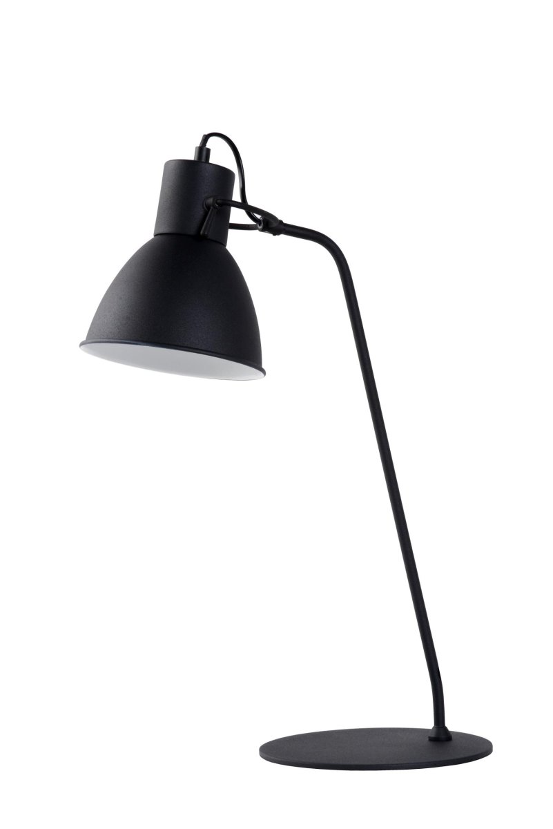Shadi 50cm Svart skrivebordslampe Fra Lucide - I tillegg til å bli brukt på; skrivebordet, kan dette moderne designet også være perfekt som leselampe på soverommet.