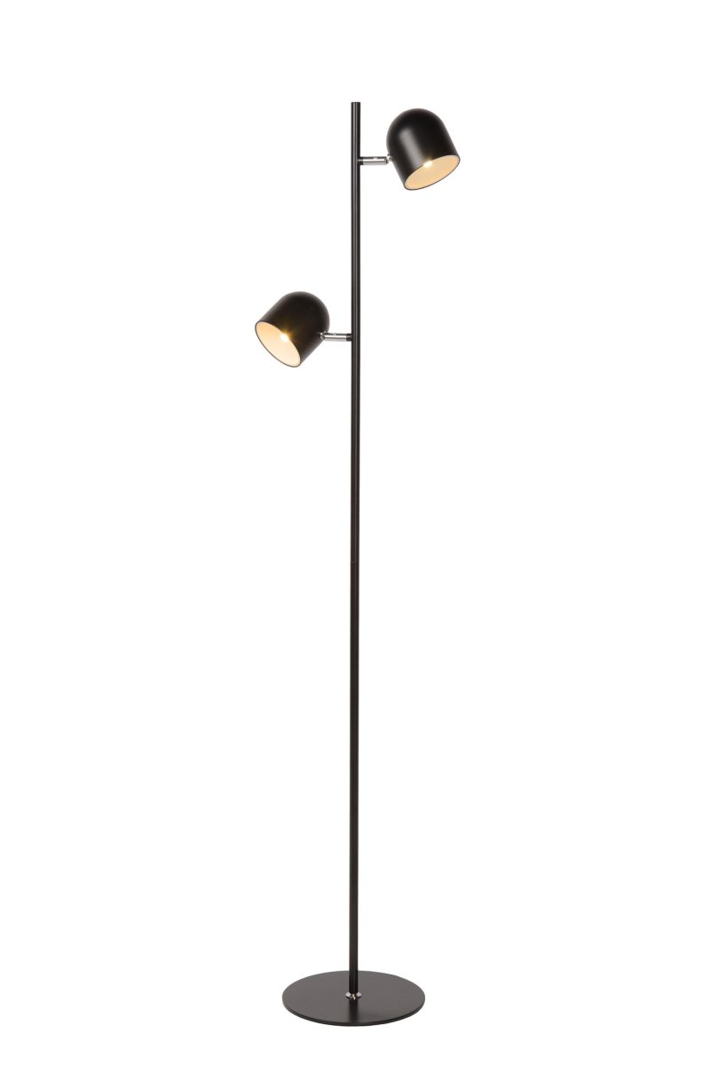 Skanska Svart gulvlampe Fra Lucide - Denne subtile gulvlampen er utrolig dekorativ takket være sin rene form.