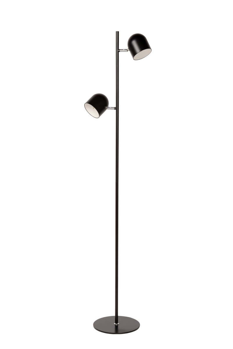 Skanska Svart gulvlampe Fra Lucide - Denne subtile gulvlampen er utrolig dekorativ takket være sin rene form.