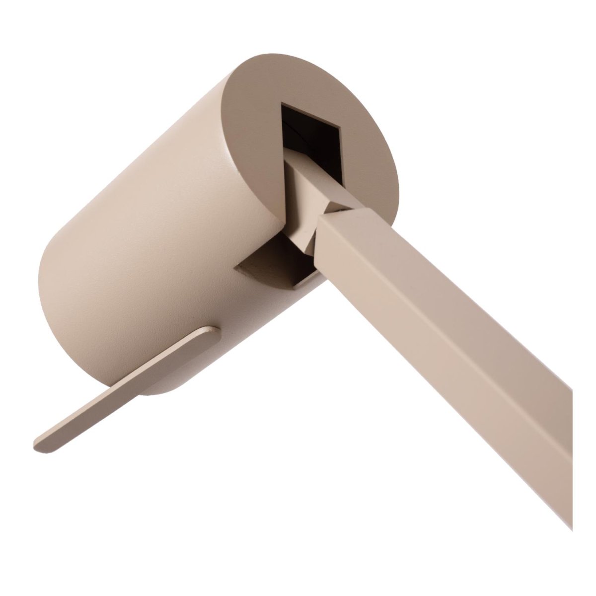 Lesley Taupe gulvlampe Fra Lucide - Den slanke metalldesignen gir den et stilig utseende som passer perfekt i enhver moderne stue.