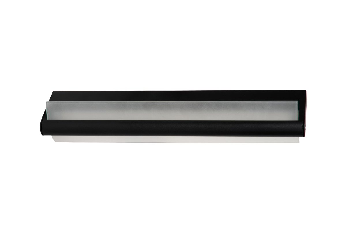 Wanda 45cm Gjennomsiktig baderomslampe Fra Lucide - Laget av matt akryl med moderne rektangulær design, er Wanda perfekt for bruk i fuktige rom og sender ut et varmt hvitt lys.
