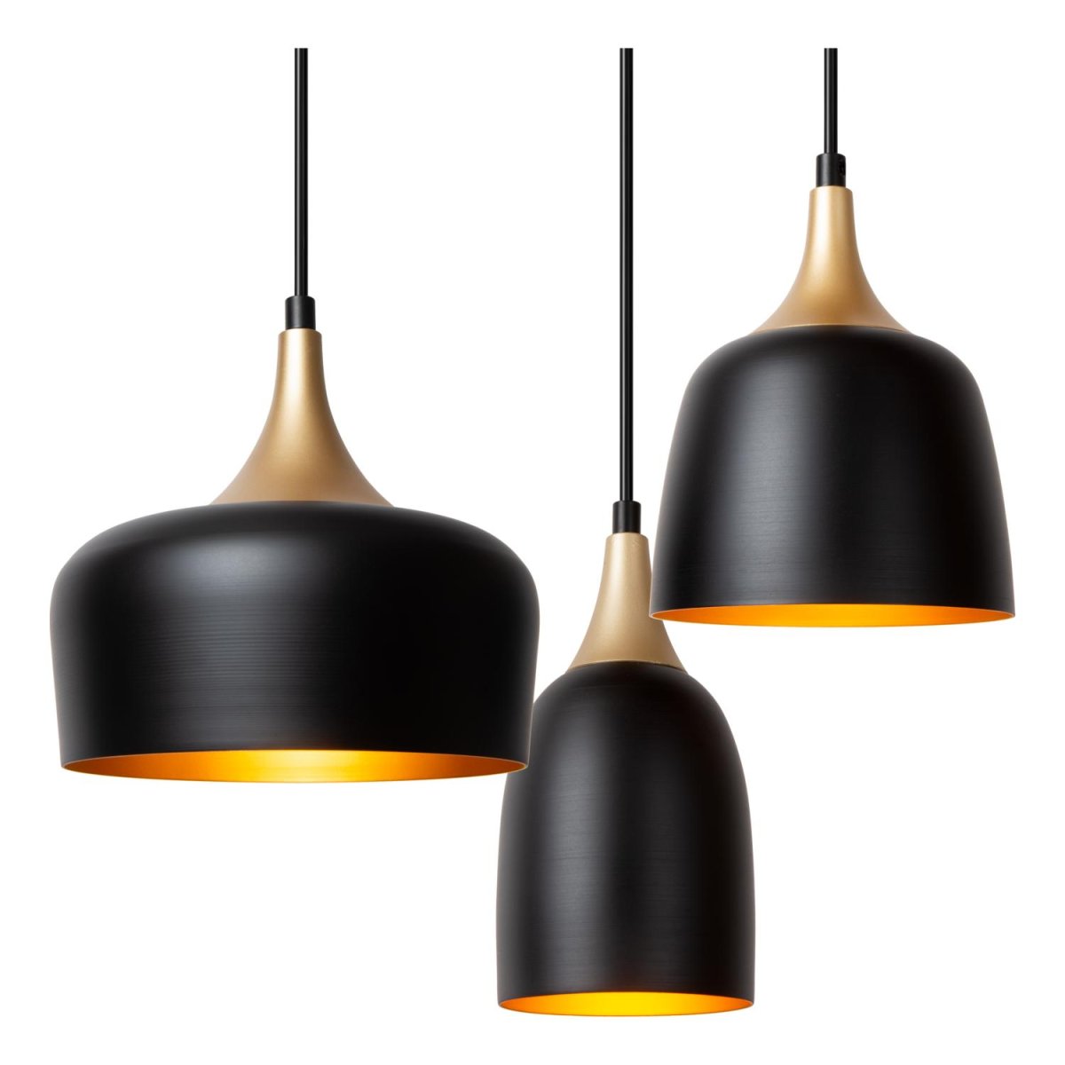 Chayanne 125cm Svart Taklampe Fra Lucide - Unike produktegenskaper:Passer for bruk med LED-lyskilderDenne lampen kan justeres i høydenLett å koble til en dimmer (ekskl.