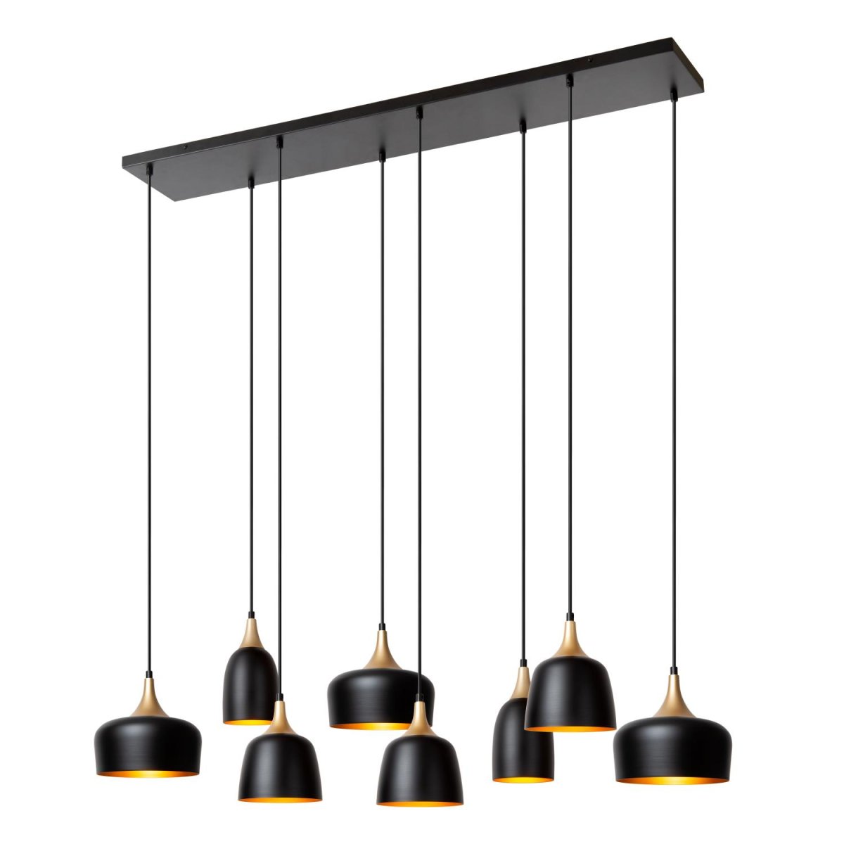 Chayanne 125cm Svart Taklampe Fra Lucide - Unike produktegenskaper:Passer for bruk med LED-lyskilderDenne lampen kan justeres i høydenLett å koble til en dimmer (ekskl.