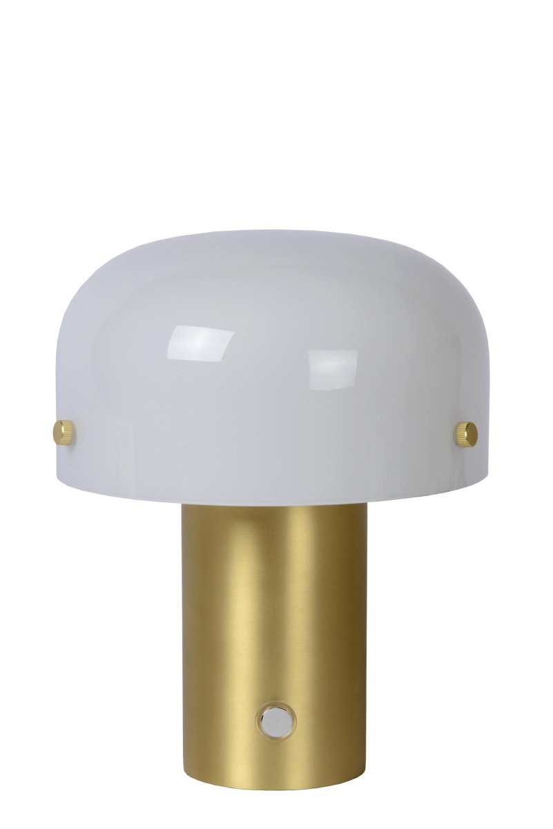 Timon 20cm Matt gull/messing bordlampe Fra Lucide - Du kan treffe&aring; p&aring; og av Timon med samme knapp.
