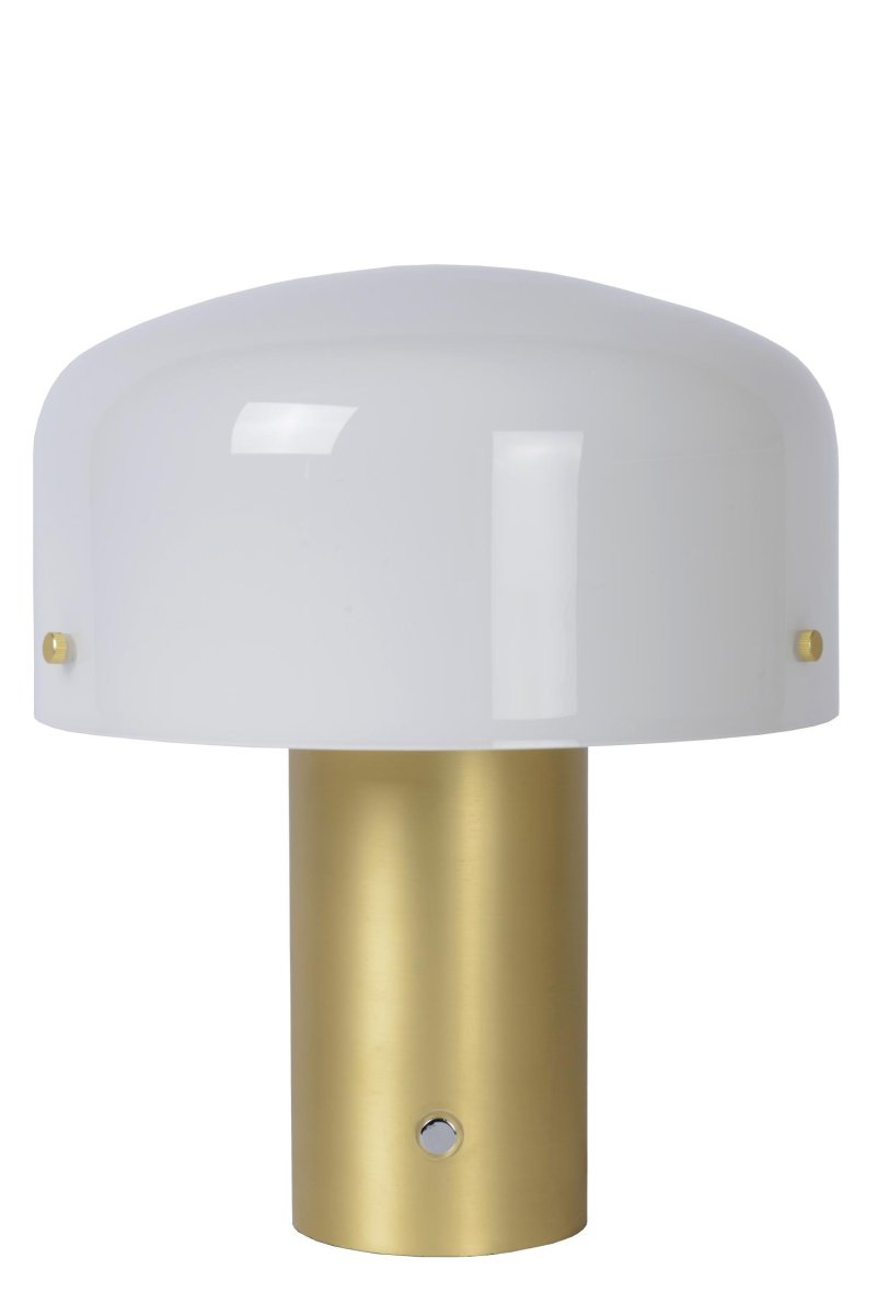 Timon 35cm Matt gull/messing bordlampe Fra Lucide - Du kan treffe&aring; p&aring; og av Timon med samme knapp.