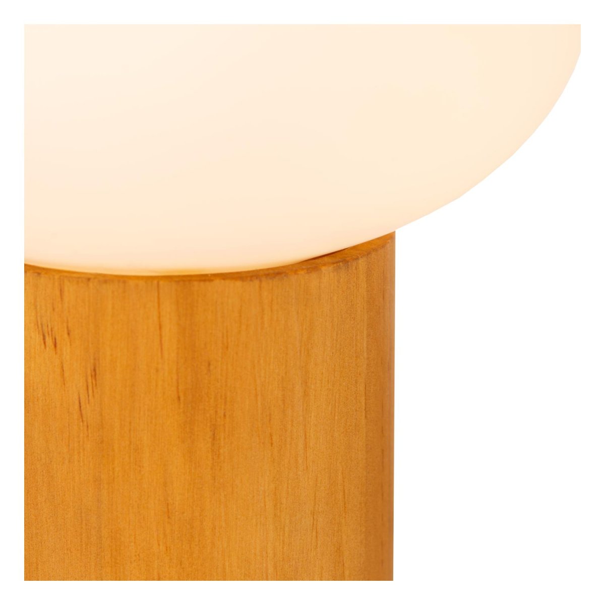 Birtle 23cm Natur bordlampe Fra Lucide - Denne unike lampen skaper umiddelbart en koselig atmosfære i stuen eller soverommet, uansett om den er plassert på; et nattbord, sidebord eller skjenk.