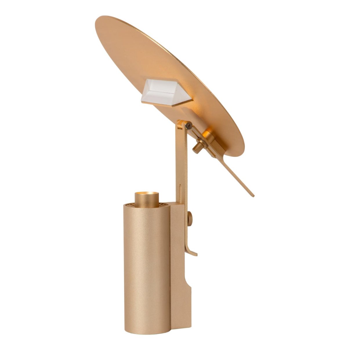 Fits 30cm Matt gull/messing bordlampe Fra Lucide - Med denne bordlampen p&aring; ditt sidebord, nattbord eller skjenk, har du en i&oslash;ynefallende lampe som gir karakter til hele rommet.