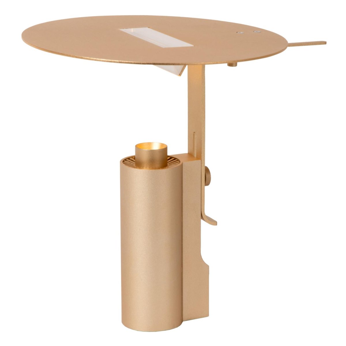 Fits 30cm Matt gull/messing bordlampe Fra Lucide - Med denne bordlampen p&aring; ditt sidebord, nattbord eller skjenk, har du en i&oslash;ynefallende lampe som gir karakter til hele rommet.