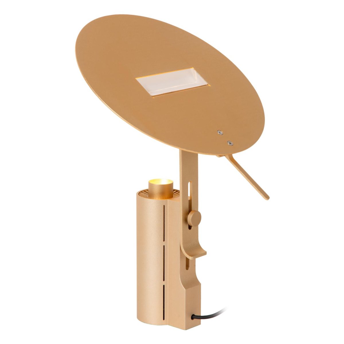 Fits 30cm Matt gull/messing bordlampe Fra Lucide - Med denne bordlampen p&aring; ditt sidebord, nattbord eller skjenk, har du en i&oslash;ynefallende lampe som gir karakter til hele rommet.