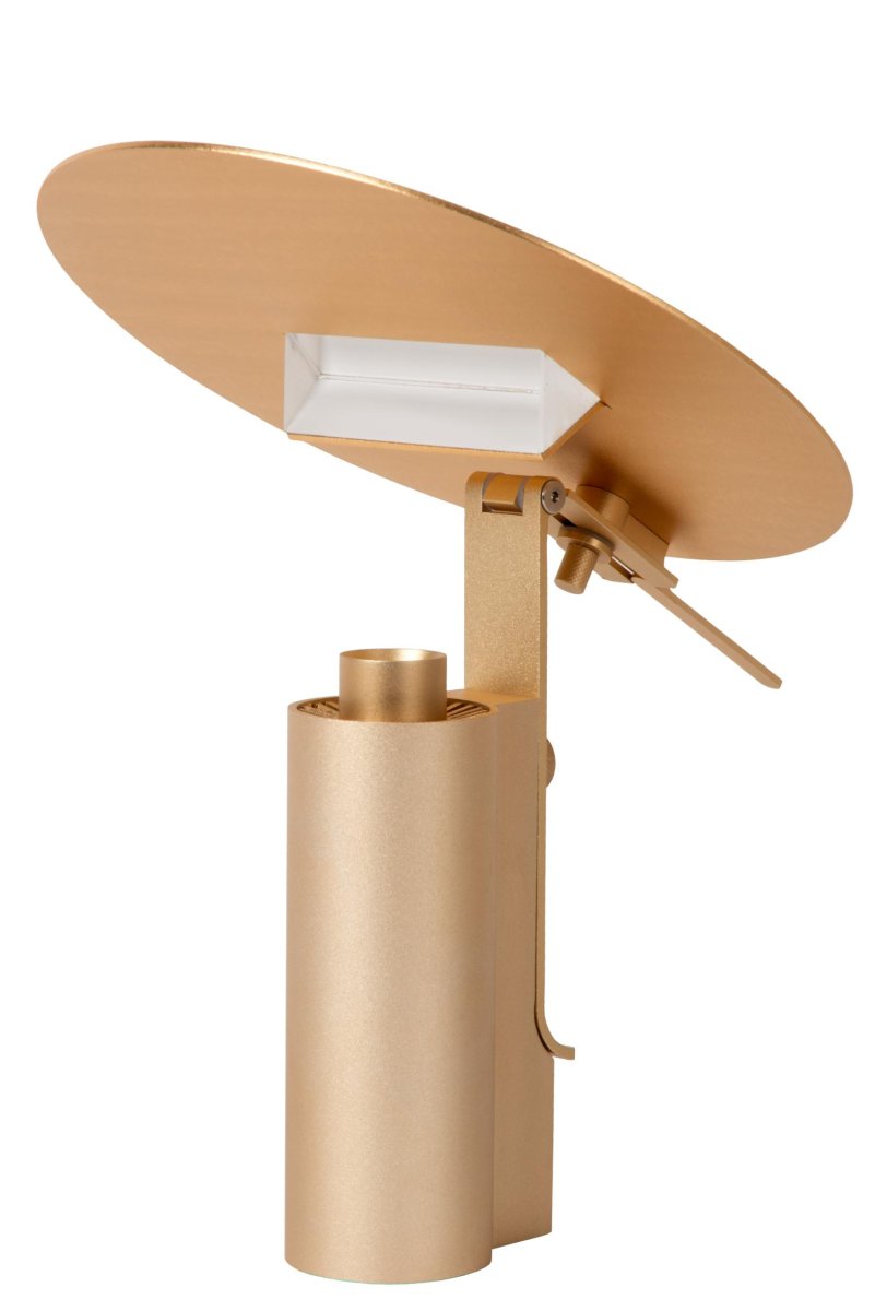 Fits 30cm Matt gull/messing bordlampe Fra Lucide - Med denne bordlampen p&aring; ditt sidebord, nattbord eller skjenk, har du en i&oslash;ynefallende lampe som gir karakter til hele rommet.