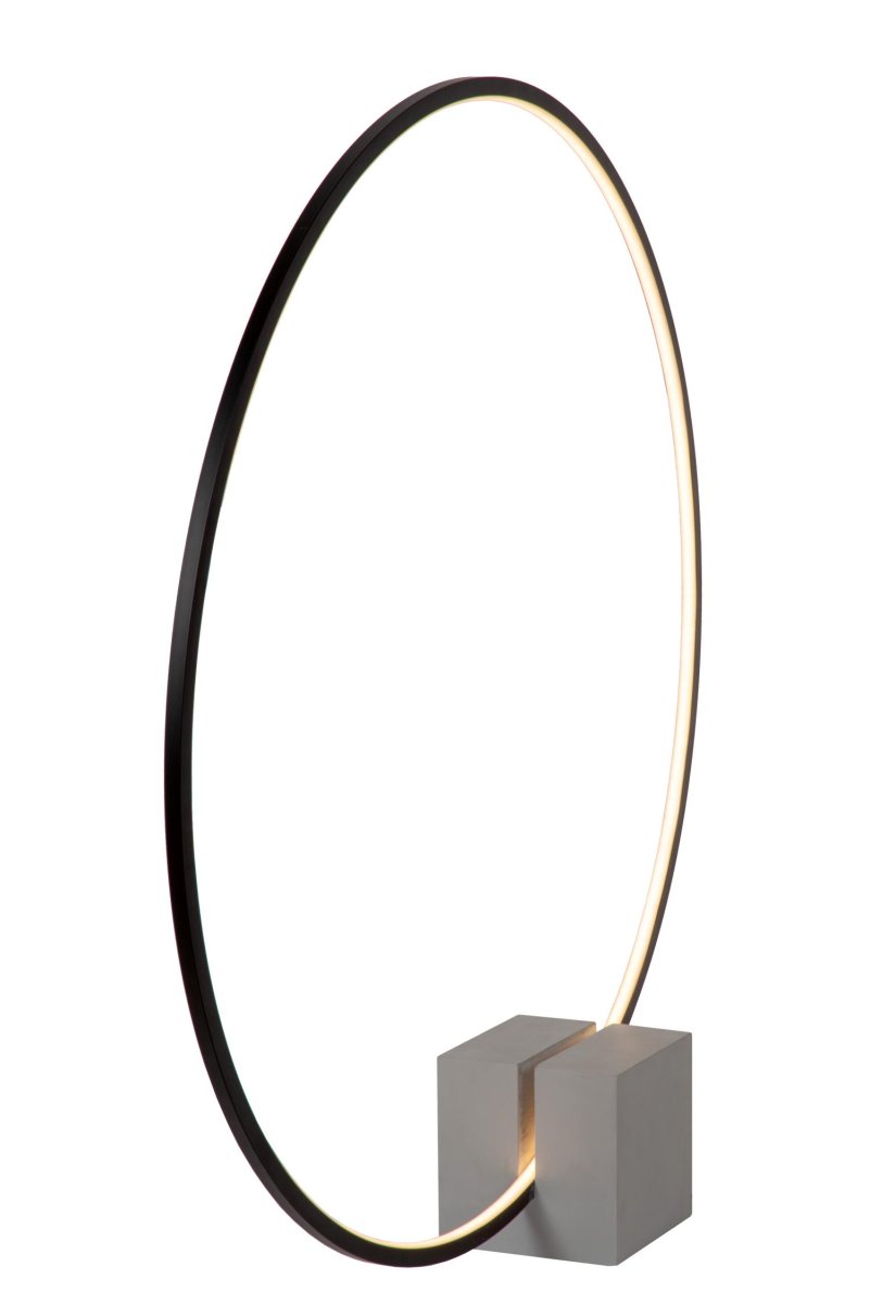 Cirkelis 83cm Svart bordlampe Fra Lucide - Laget av h&oslash;ykvalitets aluminium og med en dimmebar, integrert LED-lyskilde, er Cirkelis ikke bare en praktisk lyskilde, men ogs&aring;; en vakker interi&oslash;rdetalj.