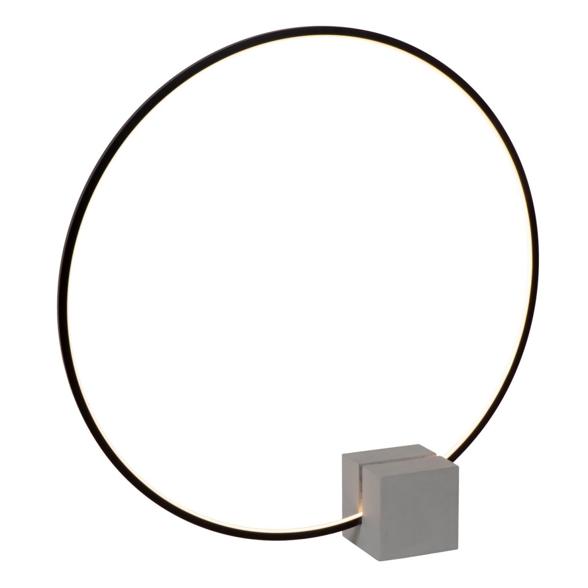 Cirkelis 83cm Svart bordlampe Fra Lucide - Laget av h&oslash;ykvalitets aluminium og med en dimmebar, integrert LED-lyskilde, er Cirkelis ikke bare en praktisk lyskilde, men ogs&aring;; en vakker interi&oslash;rdetalj.