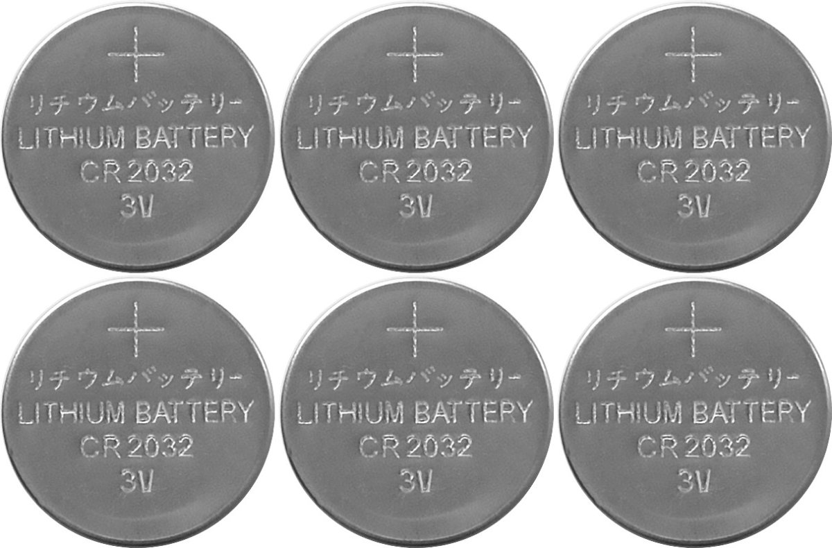 Batteri 6-pk CR2032 Sølv Fra Star Trading - 