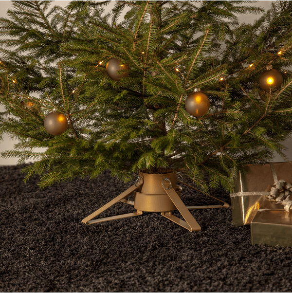Juletrefot Granig Gull Fra Star Trading - For graner med en bunndiameter mellom 3,5-8,5 cm og en h&oslash;yde p&aring; opptil 260 cm.