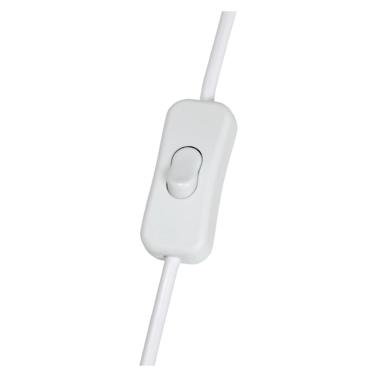 Fix 22cm Hvit vegglampe Fra Lucide - Den trebaserte holderen er enkel å montere på; veggen &ndash; uansett høyde &ndash; og den lange ledningen til pæren gjør at du kan justere høyden på lampen etter montering.