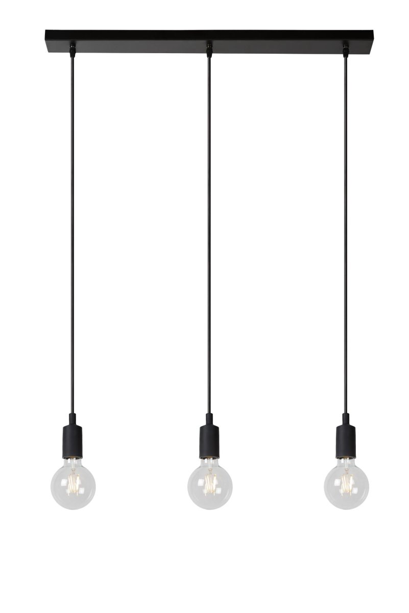 Fix 75cm Svart Taklampe Fra Lucide - Unike produktegenskaper:Passer for bruk med LED-lyskilderDenne lampen er justerbar i høydenLett å koble til en dimmer (ekskl.