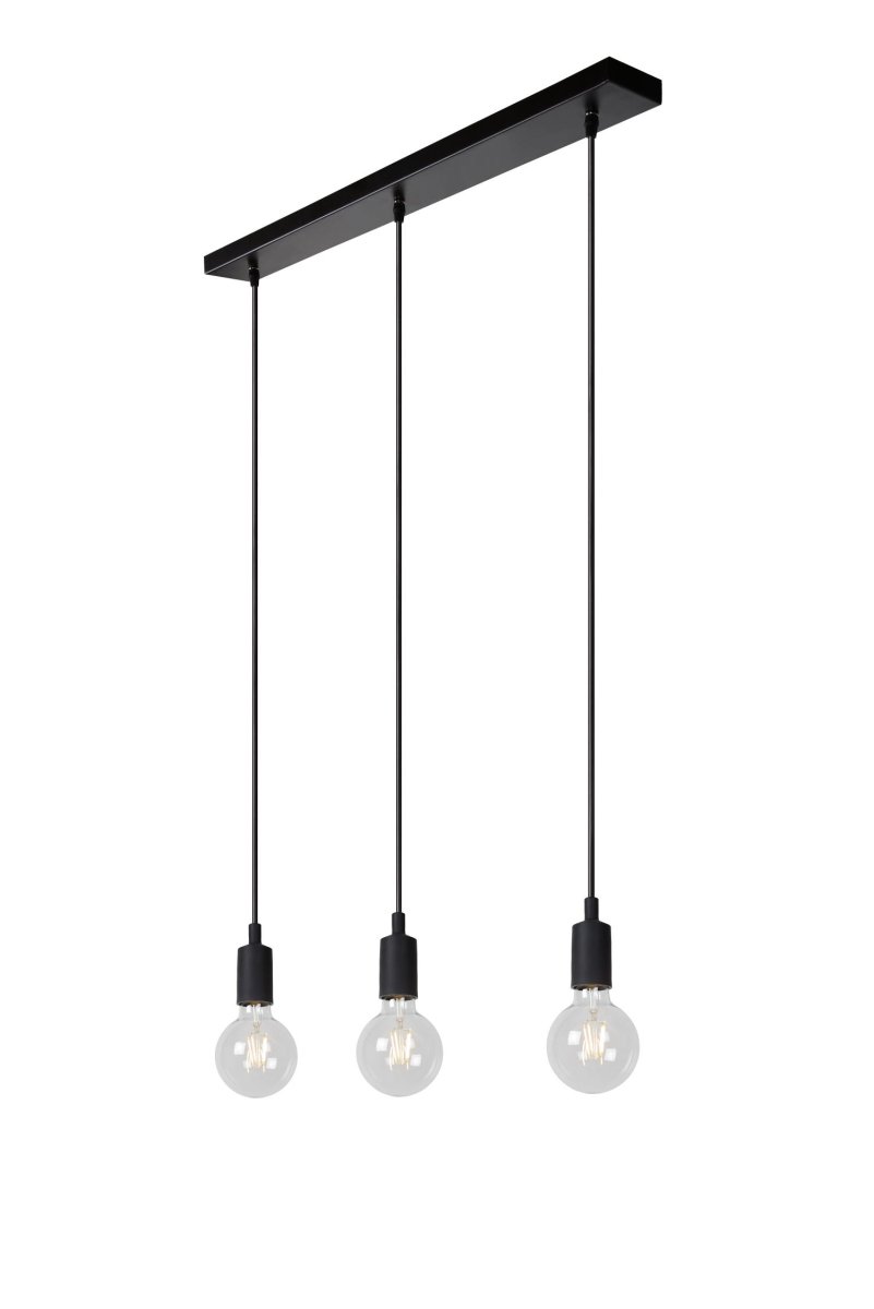 Fix 75cm Svart Taklampe Fra Lucide - Unike produktegenskaper:Passer for bruk med LED-lyskilderDenne lampen er justerbar i høydenLett å koble til en dimmer (ekskl.
