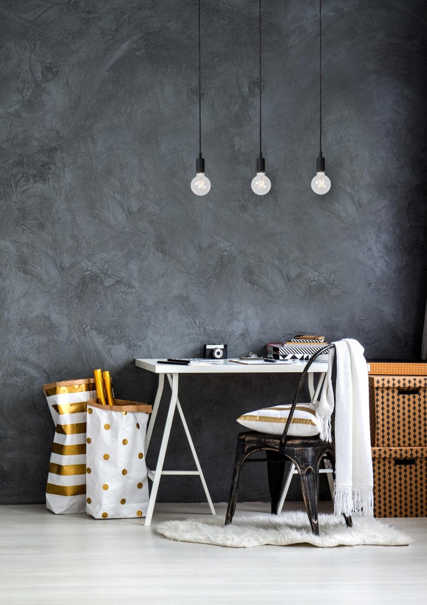 Fix 75cm Svart Taklampe Fra Lucide - Unike produktegenskaper:Passer for bruk med LED-lyskilderDenne lampen er justerbar i høydenLett å koble til en dimmer (ekskl.