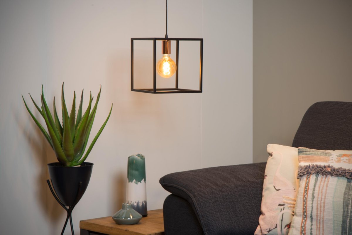 Arthur 25cm Svart Taklampe Fra Lucide - Et tips: utstyr lampen med en gl&oslash;delampe for &aring; skape et ekte mesterverk i hjemmet ditt.
