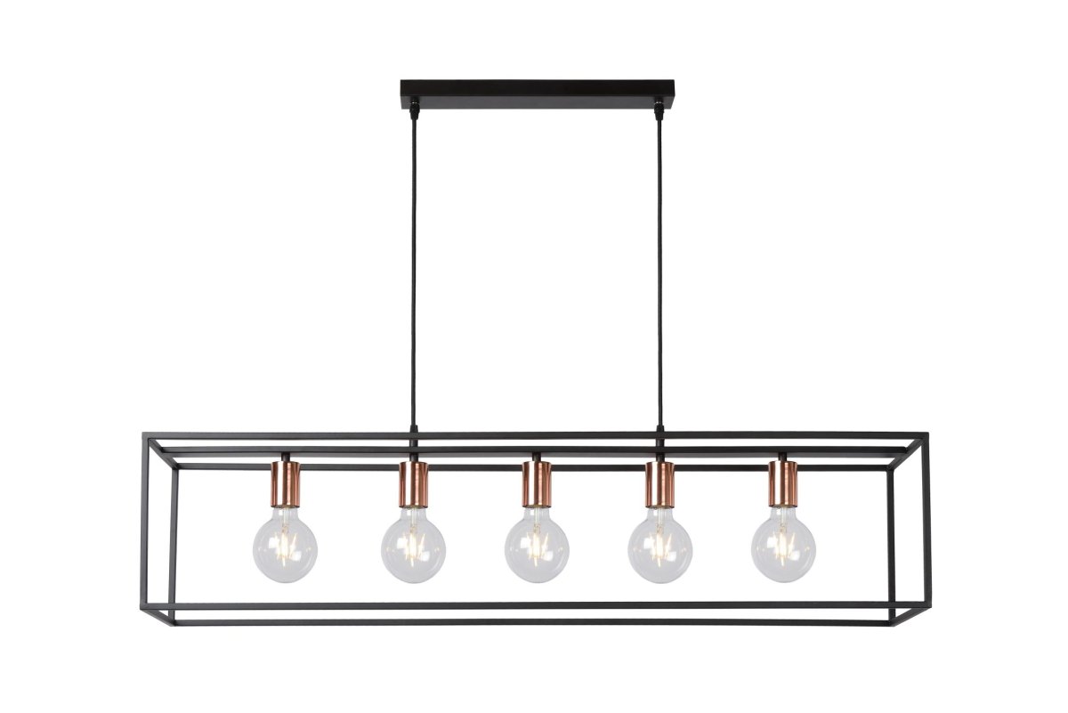 Arthur 100cm Svart Taklampe Fra Lucide - Unike produktegenskaperPasser for bruk med LED-lyskilderLampen er justerbar i h&oslash;ydenLett &aring; koble til en dimmer (ekskl.