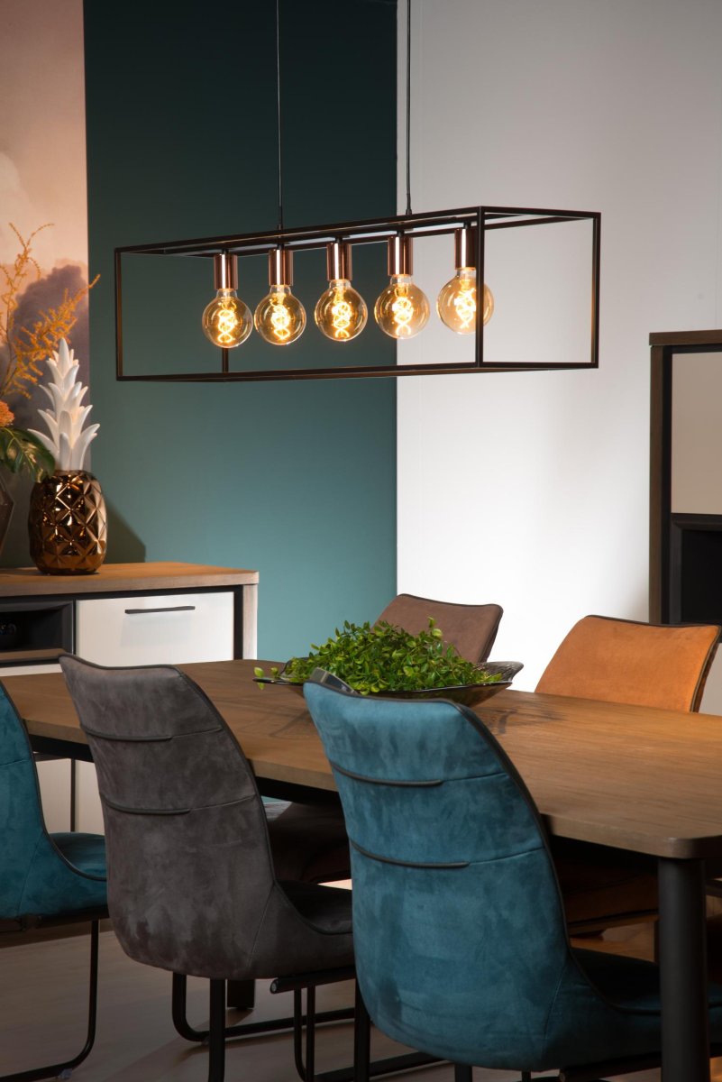 Arthur 100cm Svart Taklampe Fra Lucide - Unike produktegenskaperPasser for bruk med LED-lyskilderLampen er justerbar i h&oslash;ydenLett &aring; koble til en dimmer (ekskl.