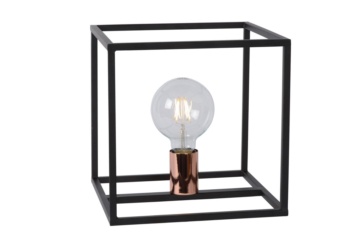 Arthur 25cm Svart bordlampe Fra Lucide - Enten du plasserer den på en vegghylle, kommode; eller som ekstra stemningsbelysning på; spisebordet, s&aring; gir Arthur &ndash; som designet heter &ndash; en stilig berøring og økt komfort når som helst.