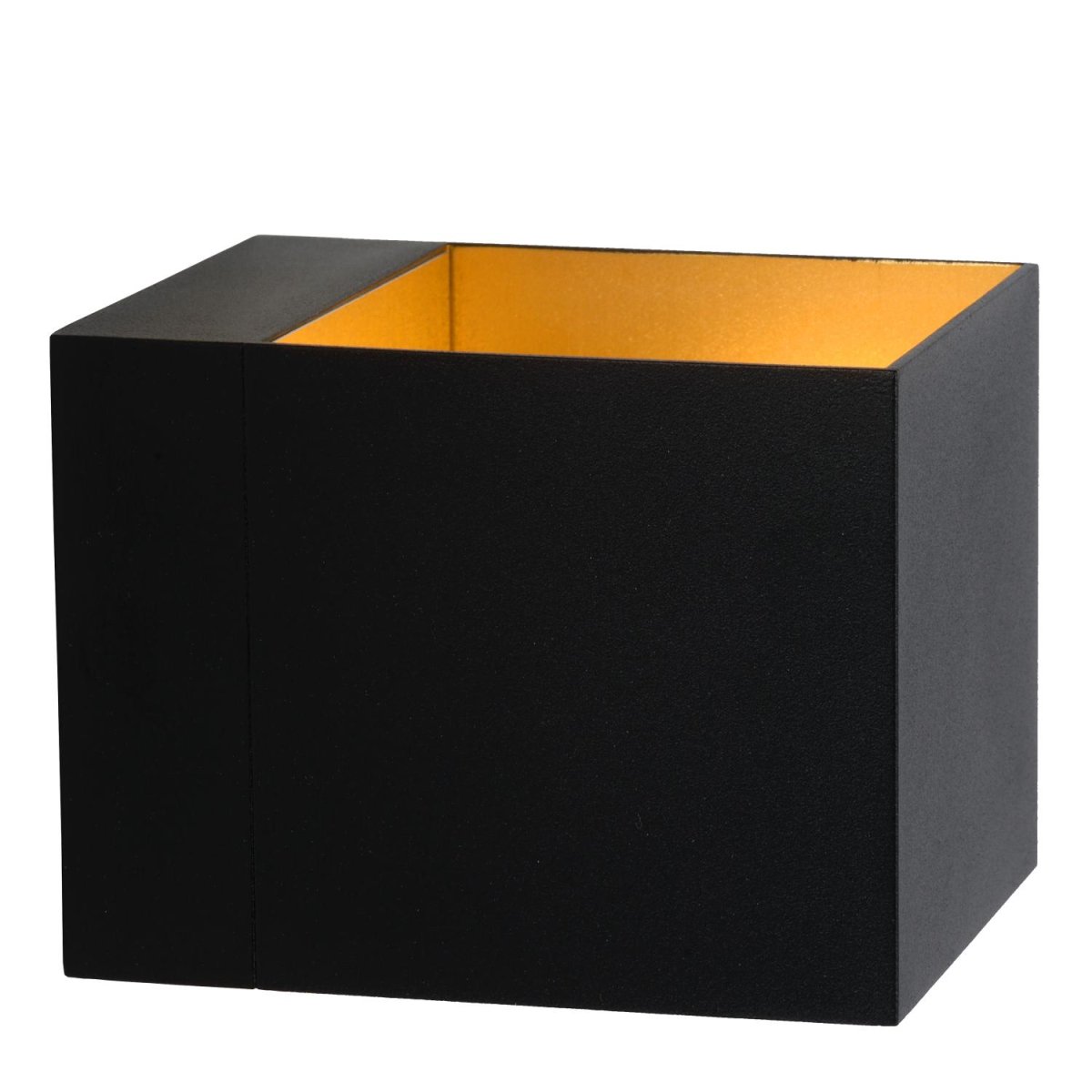 Devi 10cm Svart vegglampe Fra Lucide - Med bakplate på&aring; 10,5 cm x 8 cm, den er enkel å montere over en sentralboks.